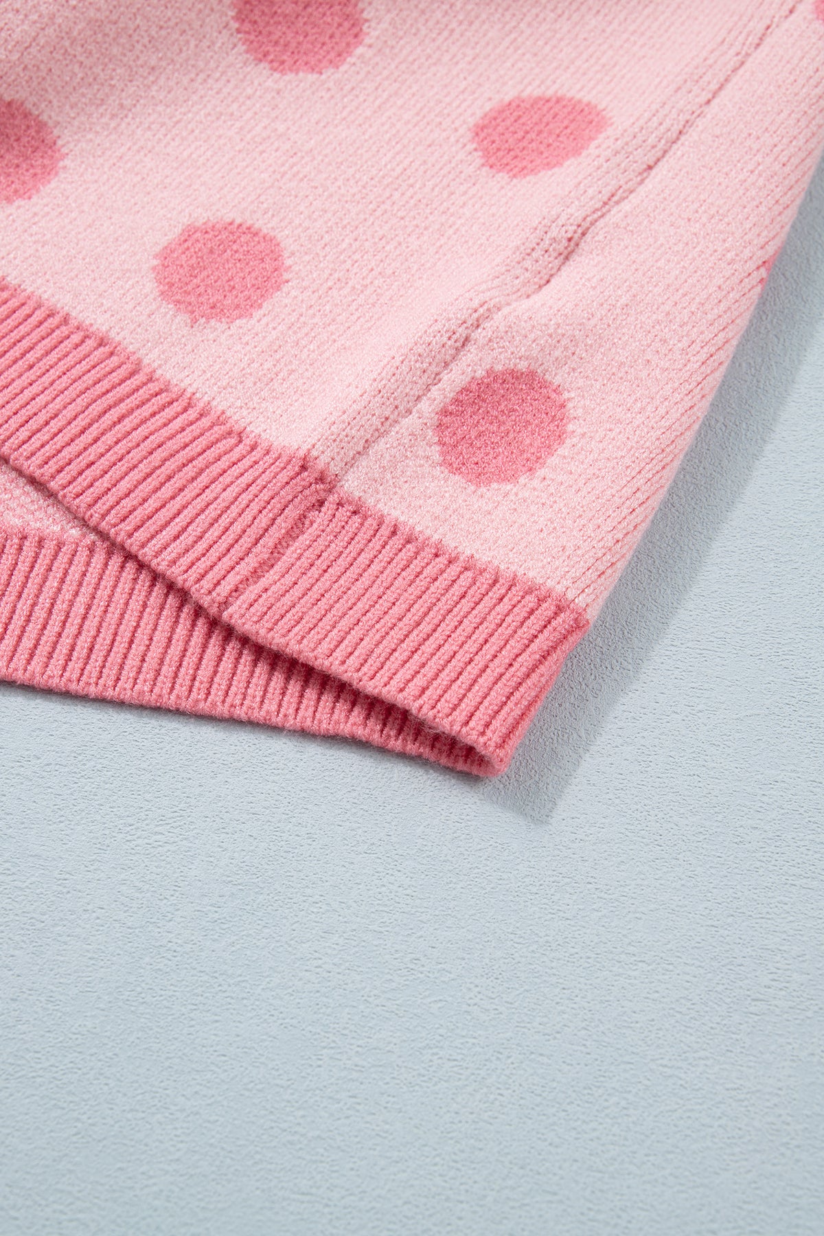 KaleaBoutique Comfortable Polka Dot Puff Short Sleeve Sweater Top - KaleaBoutique.com