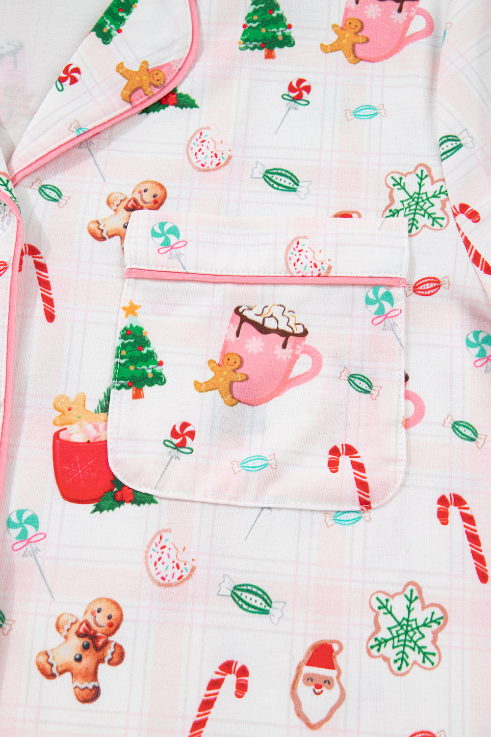 KaleaBoutique Stylish Christmas Spirit Cute Holiday Print Short Sleeve Shirt and Pants 2pcs Pajama Set - KaleaBoutique.com