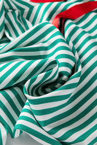 KaleaBoutique Comfortable Contrast Velvet Trim Bow Knot Waist 2pcs Pajama Set - KaleaBoutique.com