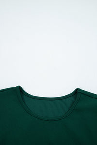 Solid Color Ruched Detail Long Sleeve Midi Dress - KaleaBoutique.com