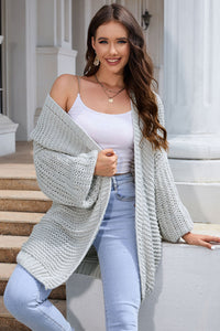 KaleaBoutique Stylish Chunky Oversize Knit Drop Shoulder Puff Sleeve Cardigan - KaleaBoutique.com