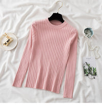Women's Ribbed Crewneck Long-Sleeve Pullover Sweater - KaleaBoutique.com