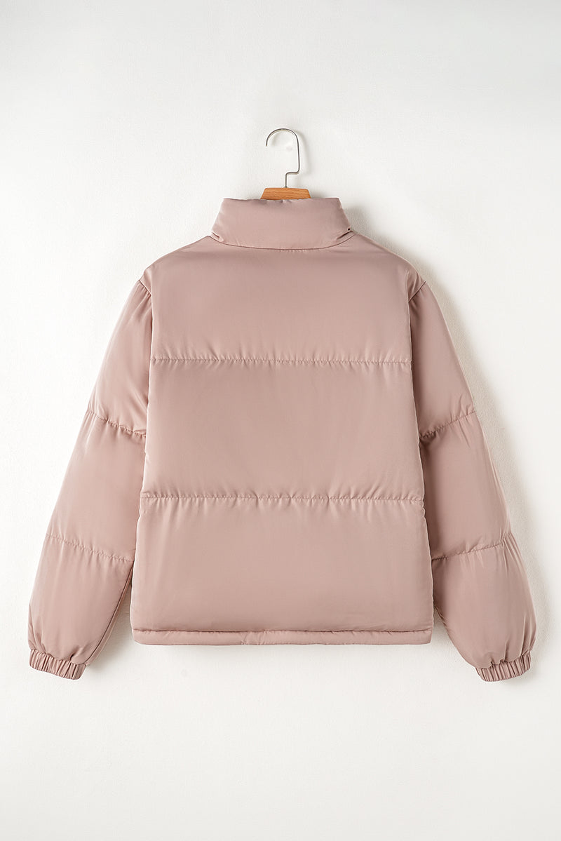 KaleaBoutique Full Zipper Quilted Puffer Jacket - KaleaBoutique.com