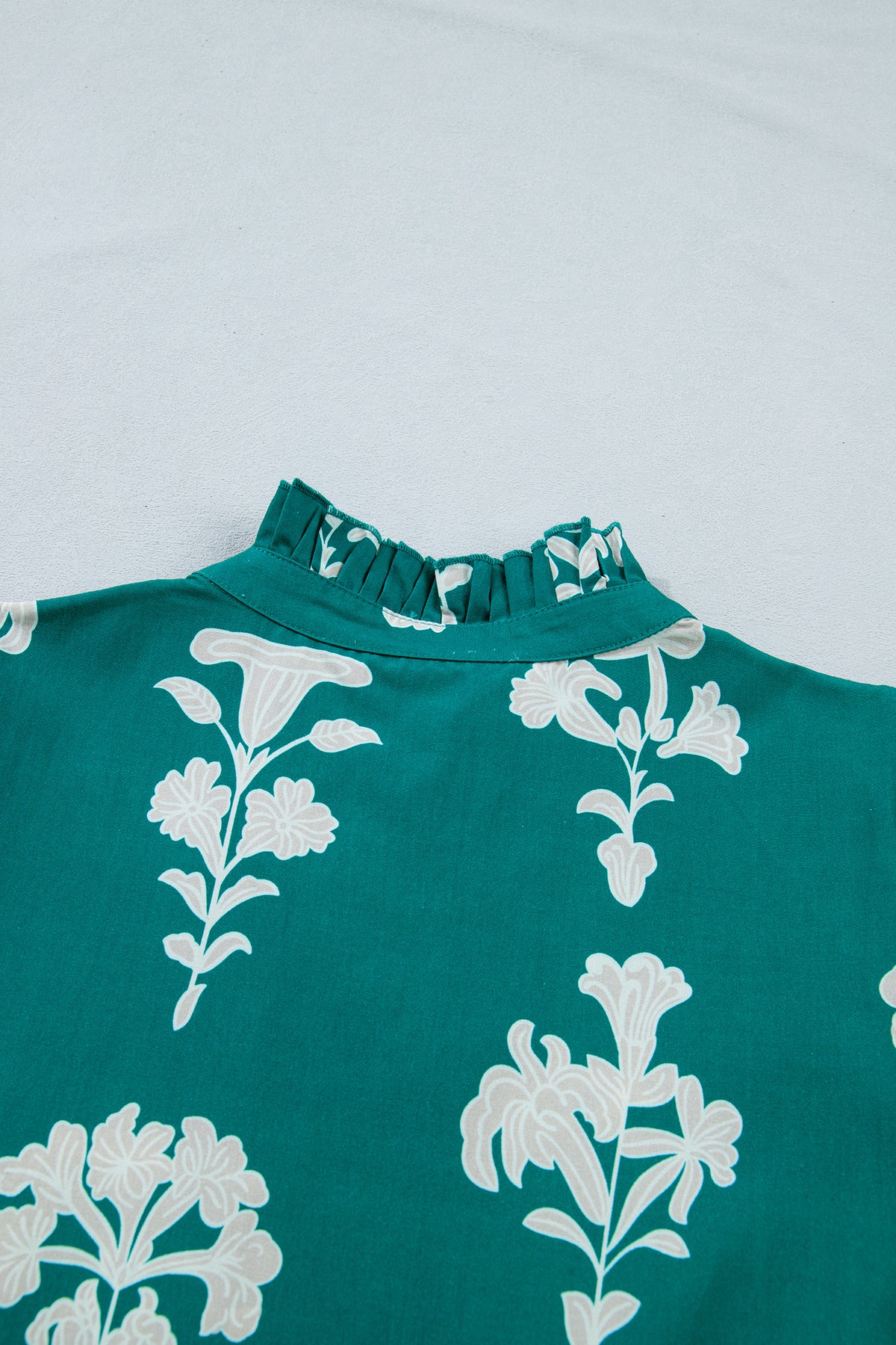 KaleaBoutique Comfortable Frilled V Neck Puff Short Sleeve Floral Mini Dress - KaleaBoutique.com