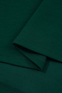 Solid Color Ruched Detail Long Sleeve Midi Dress - KaleaBoutique.com