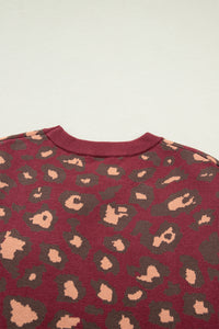 KaleaBoutique Stylish Leopard Print Cap Sleeve Knitted Top - KaleaBoutique.com