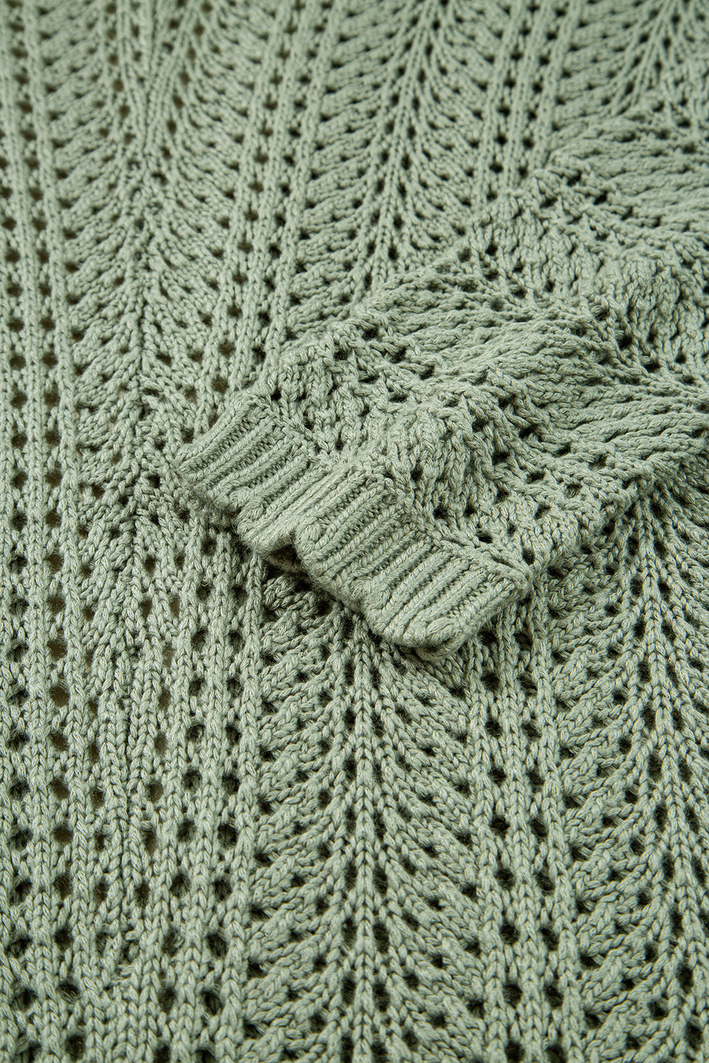 KaleaBoutique Stylish Scalloped Edge Eyelet Knit Batwing Sleeve Cardigan - KaleaBoutique.com