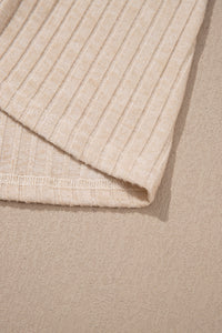 KaleaBoutique Stylish Solid Color Ribbed Knit Cowl Neck Long Sleeve Top - KaleaBoutique.com