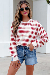 KaleaBoutique Dropped Shoulder Long Sleeve Casual Pullover Top - KaleaBoutique.com