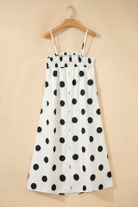 KaleaBoutique Stylish Polka Dot Spaghetti Straps Maxi Dress - KaleaBoutique.com