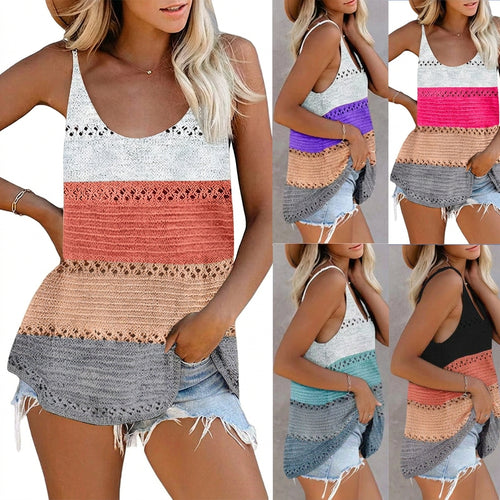 Loose Camisole Knit Beach Top Women Beachwear - KaleaBoutique.com
