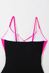 KaleaBoutique Beautiful Eye-Catching Crossover Colorblock Cutout One Piece Swimsuit - KaleaBoutique.com