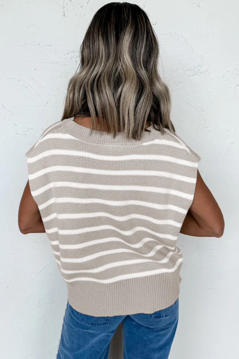 KaleaBoutique Stylish Side Slits Crewneck Short Sleeve Sweater Tee - KaleaBoutique.com
