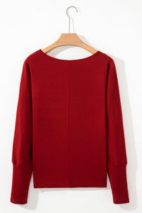 KaleaBoutique Solid Color Extended Cuffs Long Sleeve Top - KaleaBoutique.com