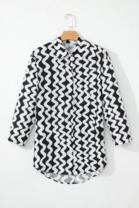 Print Loose Fit Open Front Beach Cover Up - KaleaBoutique.com
