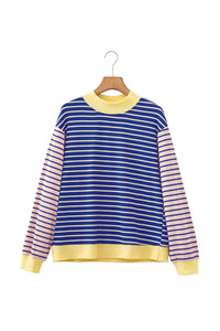 KaleaBoutique Stylish Contrast Long Sleeve Crew Neck Pullover Top - KaleaBoutique.com