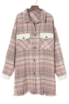 KaleaBoutique Plus Size Macrame Plaid Coat - KaleaBoutique.com