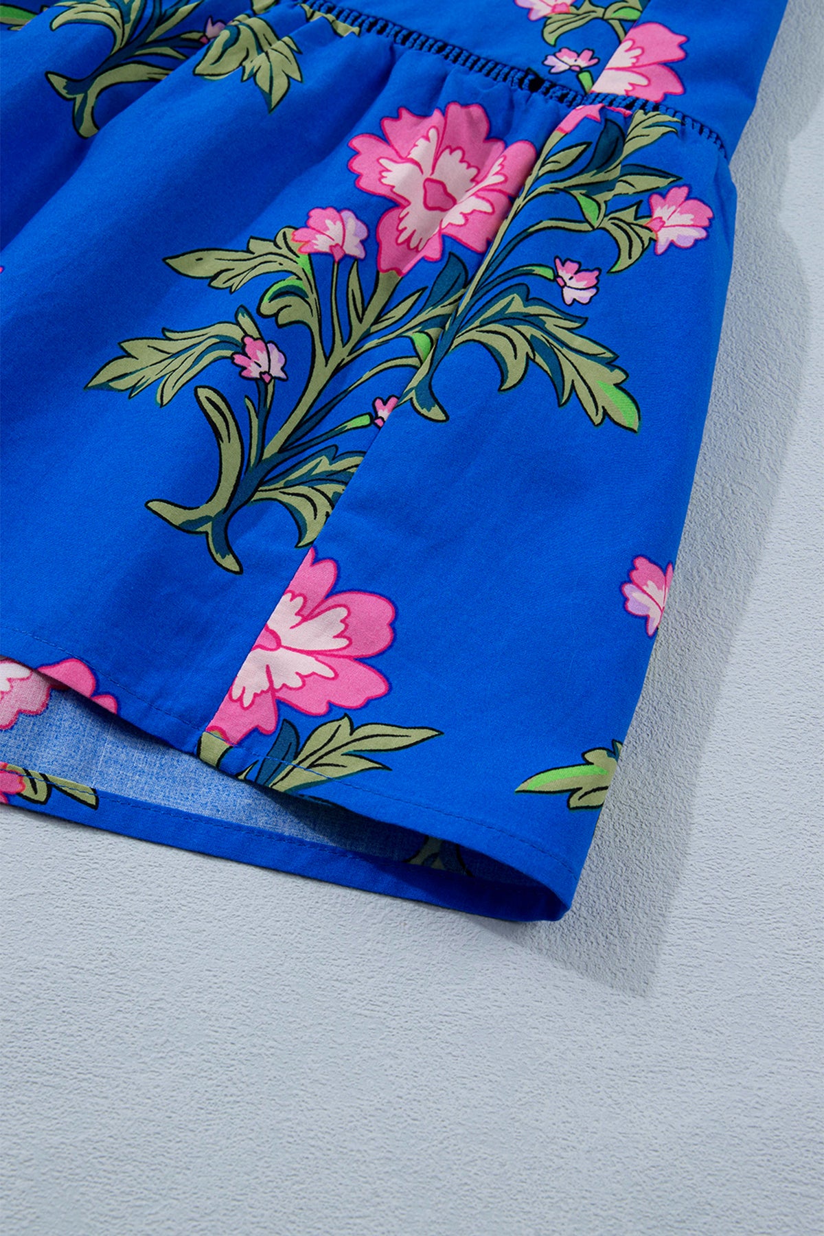 KaleaBoutique Comfortable V Neck Short Sleeve Loose Flower Dress - KaleaBoutique.com