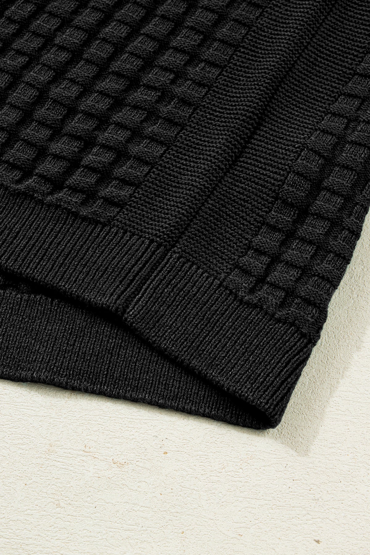 KaleaBoutique Comfortable Solid Color Round Neck Textured Short Sleeve Sweater - KaleaBoutique.com