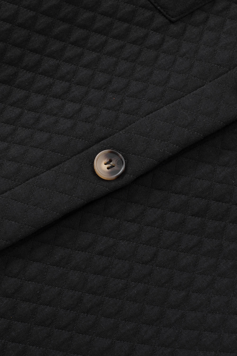 Retro Quilted Flap Pocket Button Shacket - KaleaBoutique.com