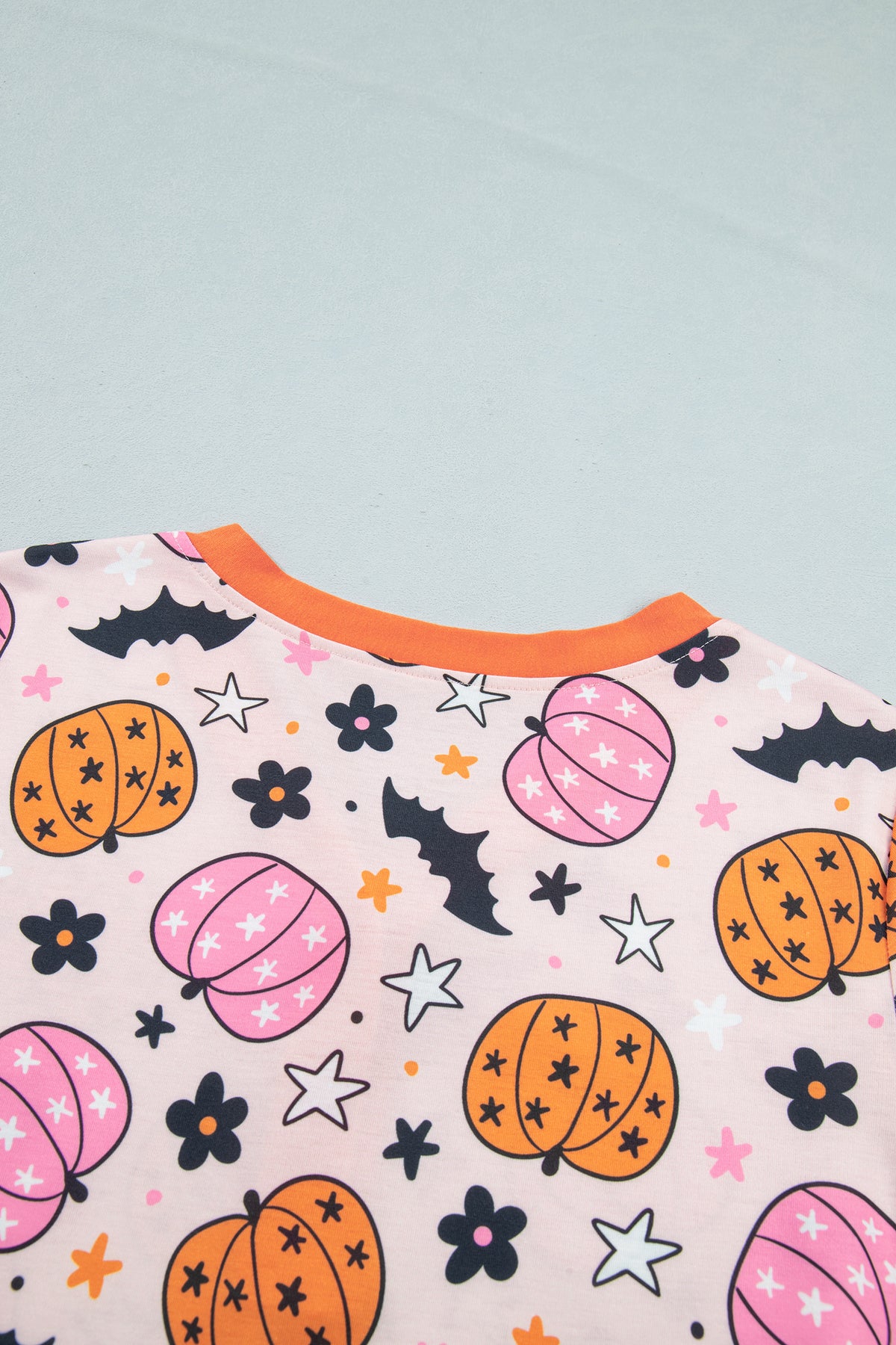 KaleaBoutique Stylish Halloween Pumpkin Print Long Sleeve Home Wear Lounge Set - KaleaBoutique.com