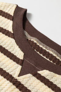 KaleaBoutique Comfortable Patchwork Ribbed Cuff Casual Pullover Sweatshirt - KaleaBoutique.com
