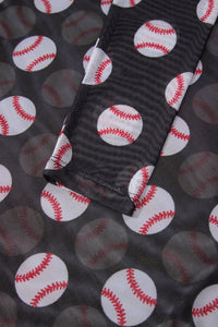 KaleaBoutique Stylish Baseball Game Day Sheer Mesh Long Sleeve Top - KaleaBoutique.com