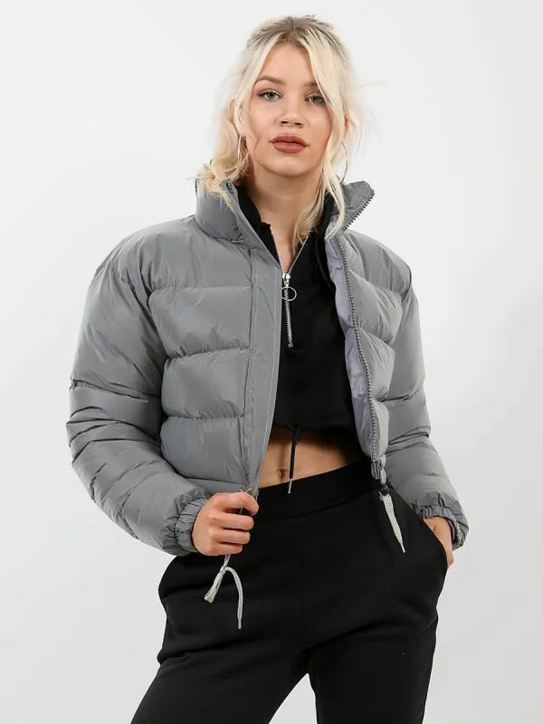 Women’s Short Loose-Fit Padded Jacket - KaleaBoutique.com