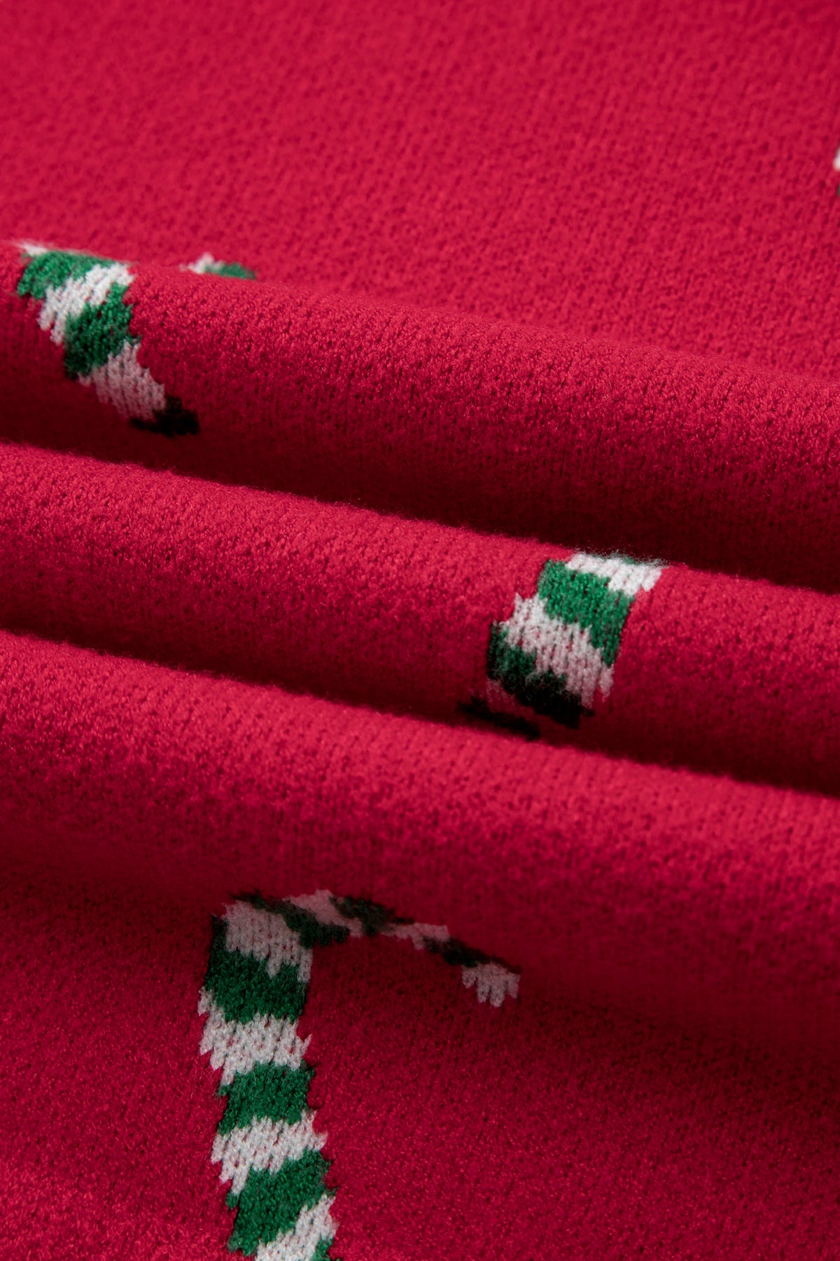 Christmas Candy Cane Holiday Drop Shoulder Sweater - KaleaBoutique.com