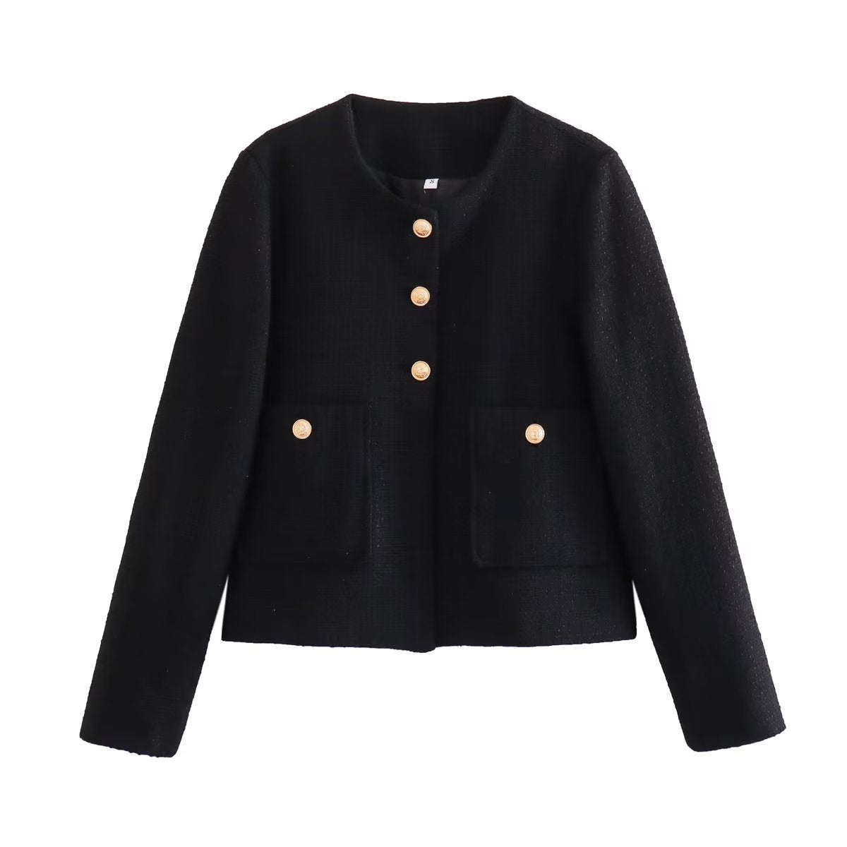 KaleaBoutique Women's Textured Button-Detail Jacket - KaleaBoutique.com