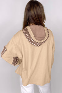 KaleaBoutique Stylish Floral Patchwork Star Pattern Drawstring Hoodie - KaleaBoutique.com