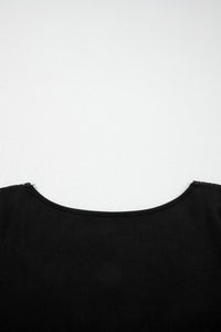 KaleaBoutique Stylish Beautiful Lace Trim Elegant Neckline Long Sleeve Slim Top - KaleaBoutique.com