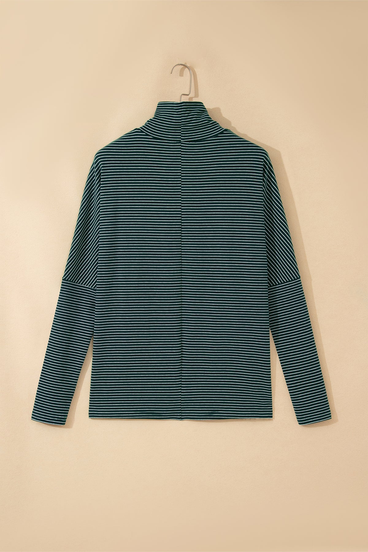 KaleaBoutique Comfortable High Neck Dropped Shoulder Long Sleeve Casual Top - KaleaBoutique.com