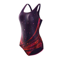 Women's Abstract Print Racerback One-Piece Swimsuit - KaleaBoutique.com