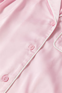 KaleaBoutique Comfortable Satin Knot Accent Shirt and Ruffled Pants Lounge Set - KaleaBoutique.com