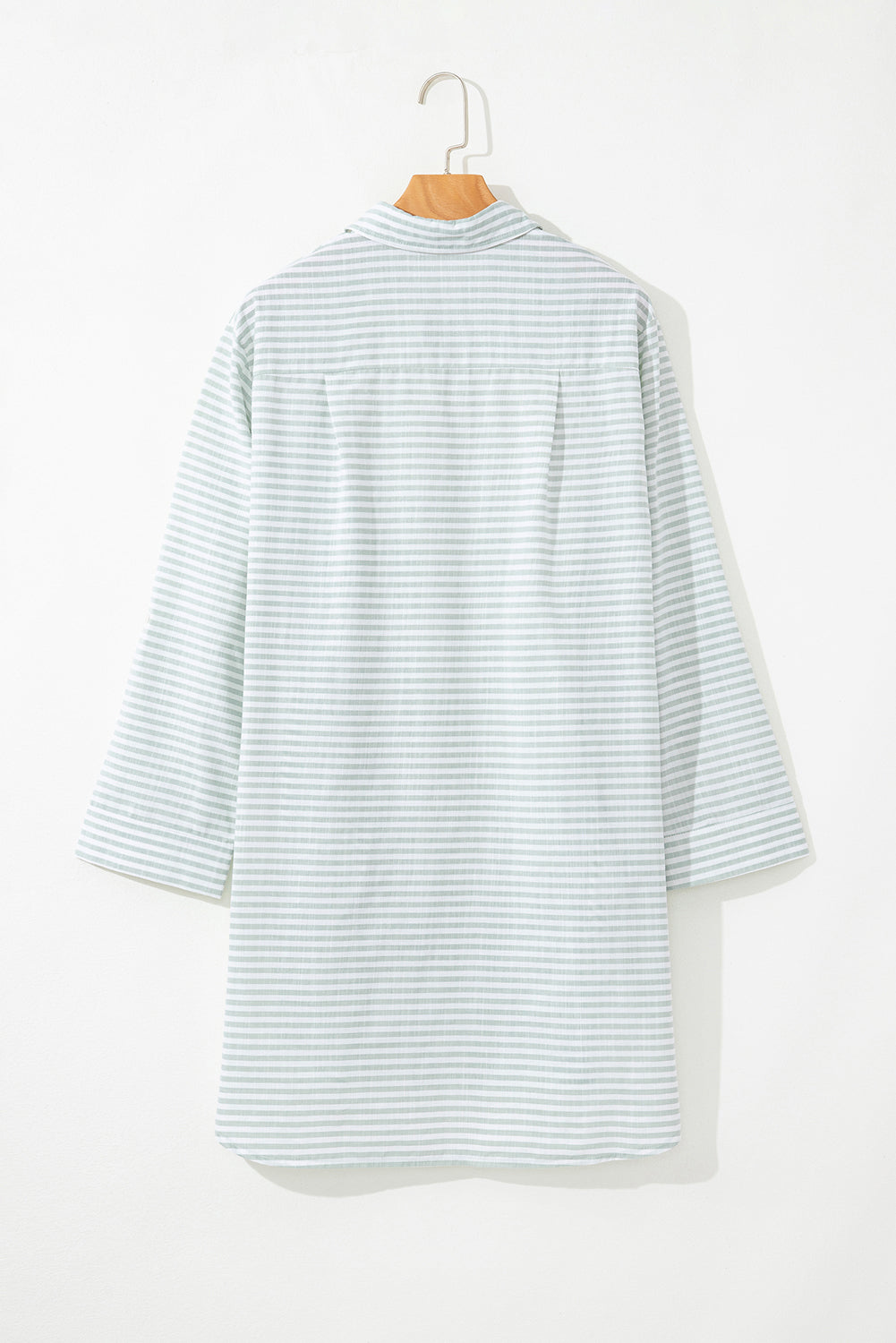 Collared V Neck Chest Pocket Long Sleeve Beach Cover up - KaleaBoutique.com