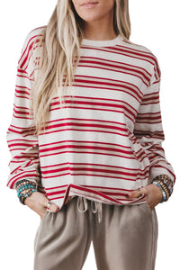 KaleaBoutique Dropped Shoulder Long Sleeve Casual Pullover Top - KaleaBoutique.com