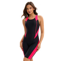 Women Colorblock Scoop-Neck One-Piece Swimsuit with Shorts - KaleaBoutique.com