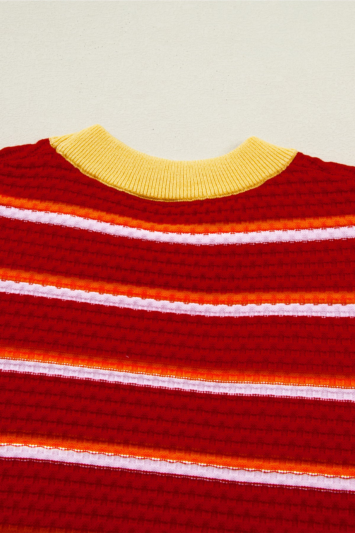 KaleaBoutique Stylish Colorblock Trim Half Sleeve Sweater Top - KaleaBoutique.com