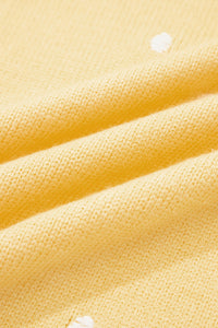 KaleaBoutique Comfortable Elegant Polka Dot Bubble Short Sleeve Sweater - KaleaBoutique.com