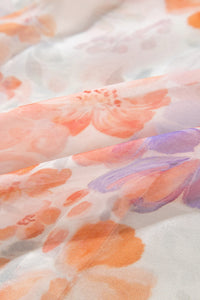 KaleaBoutique Floral Print Collared Balloon Sleeve Loose Shirt - KaleaBoutique.com