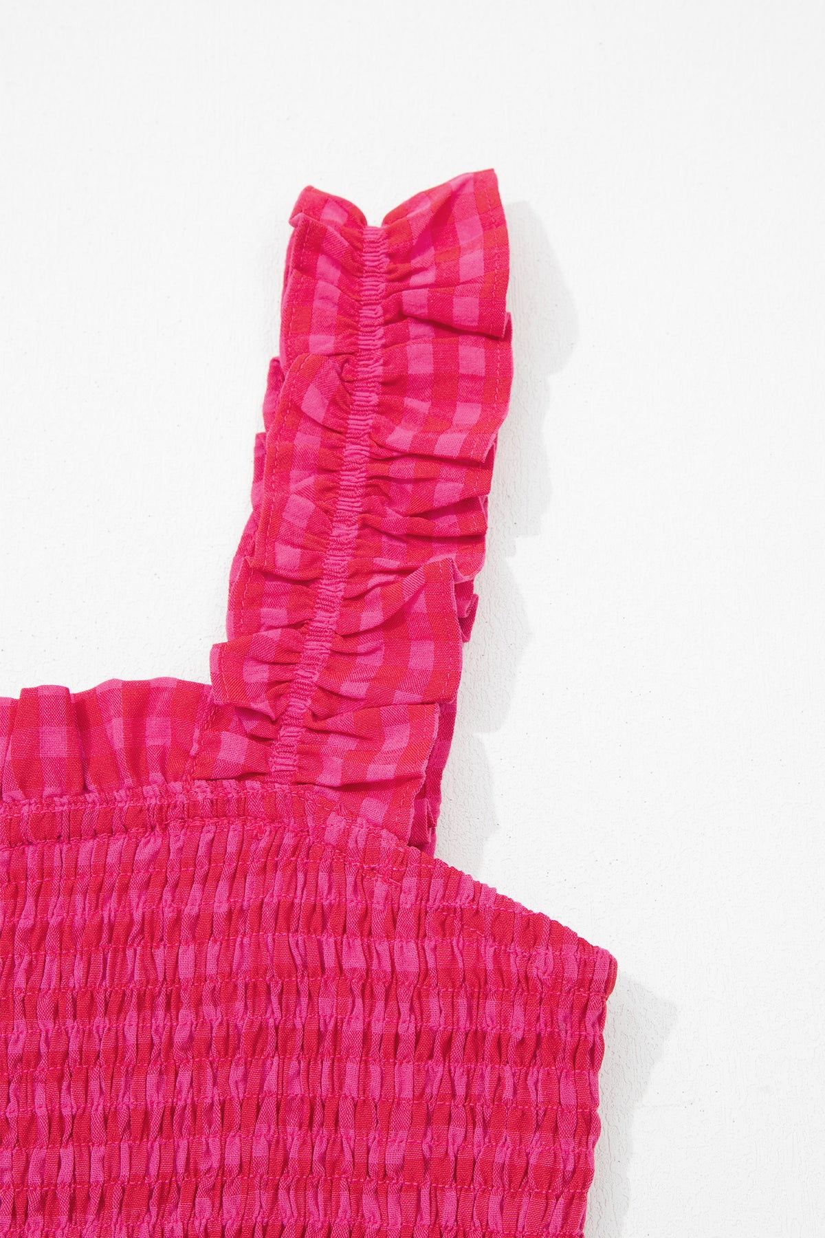 KaleaBoutique Comfortable Plaid Square Neck Fit-and-flared Vacation Sundress - KaleaBoutique.com