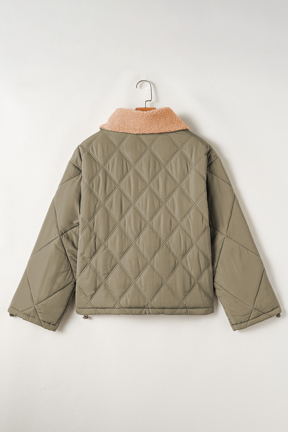 KaleaBoutique Teddy Collar Flap Pockets Quilted Puffer Jacket - KaleaBoutique.com