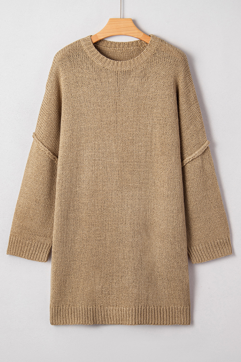 KaleaBoutique Stylish Oversize Drop Shoulder Slouchy Sweater Dress - KaleaBoutique.com