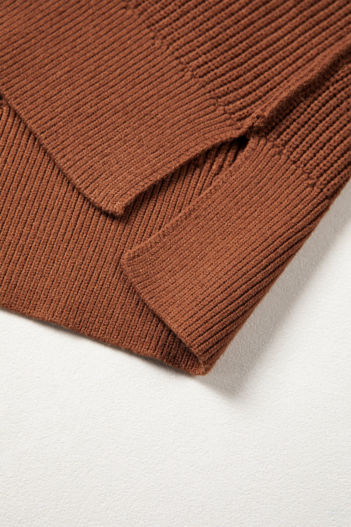 Long Sleeve Ribbed Knit Stand Neck Regular Fit Sweater - KaleaBoutique.com