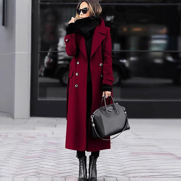 Thick Wool Women's Coat Extended - KaleaBoutique.com