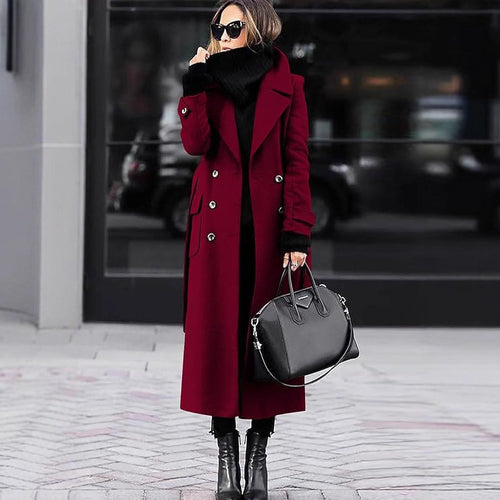 Thick Wool Women's Coat Extended - KaleaBoutique.com