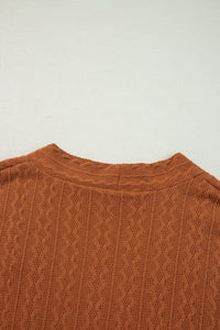 KaleaBoutique Stylish Textured Knit Side Pockets Open Front Cardigan - KaleaBoutique.com