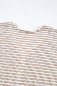 KaleaBoutique Stylish Buttoned Front V Neck Knitted T Shirt - KaleaBoutique.com