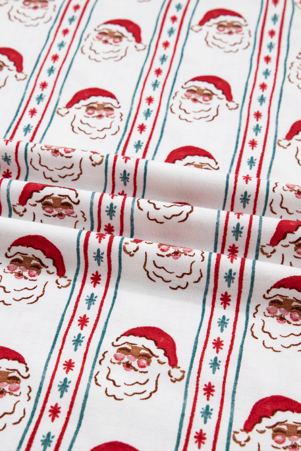 KaleaBoutique Stylish Father Christmas Striped Print Contrast Drawstring Lounge Pant Set - KaleaBoutique.com